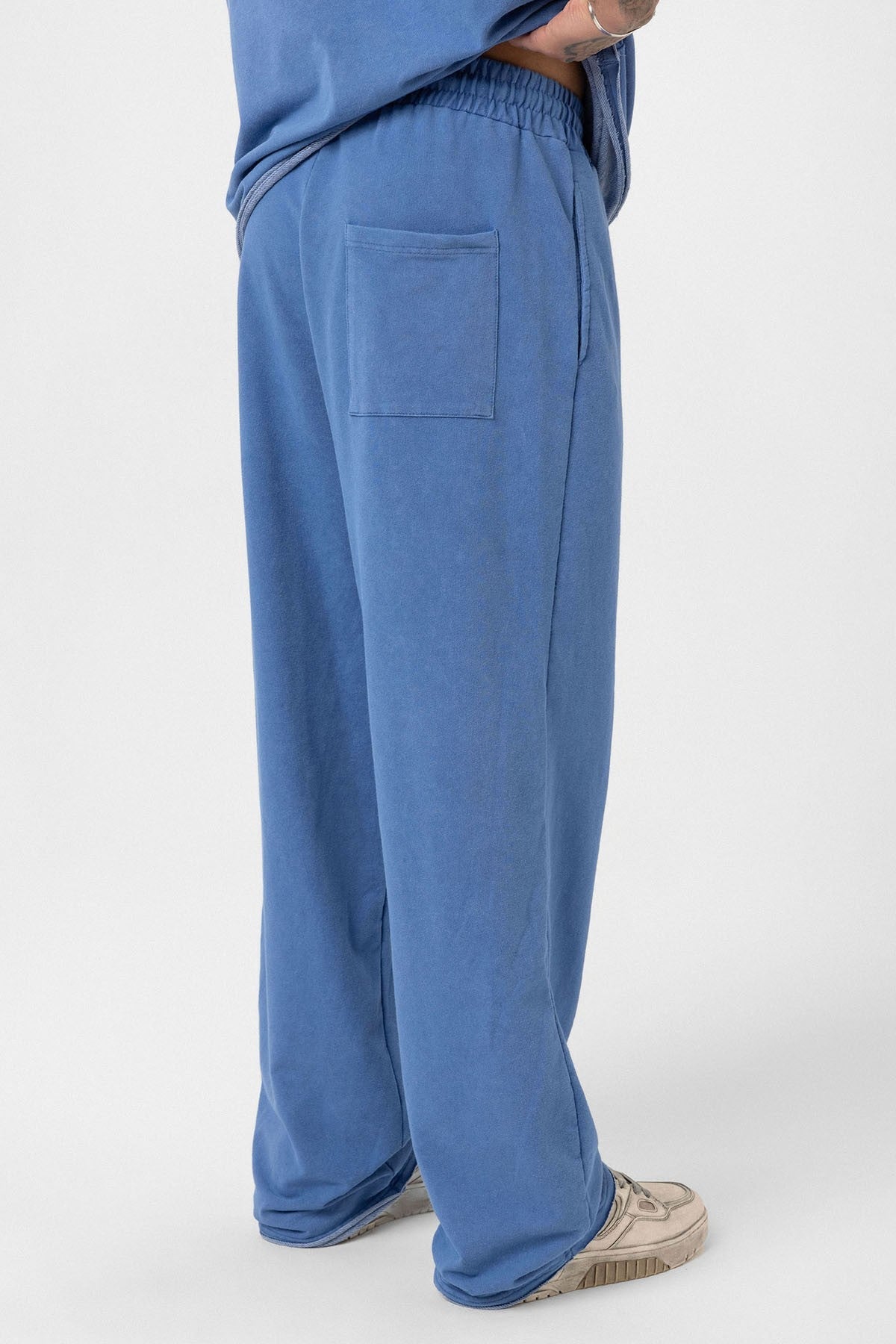 Oversized Washable Sweatsuit Set - Indigo