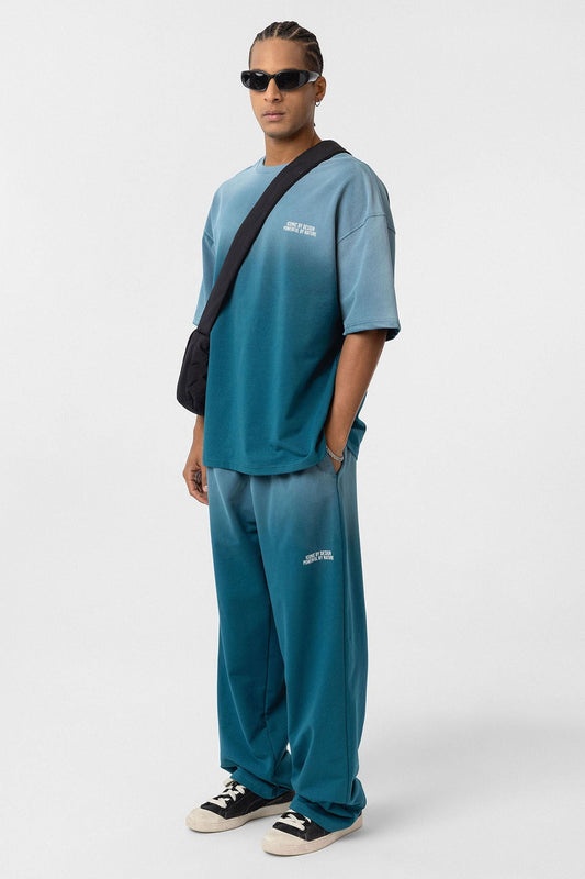Oversized Printed Sweatsuit Set (Machine Washable)