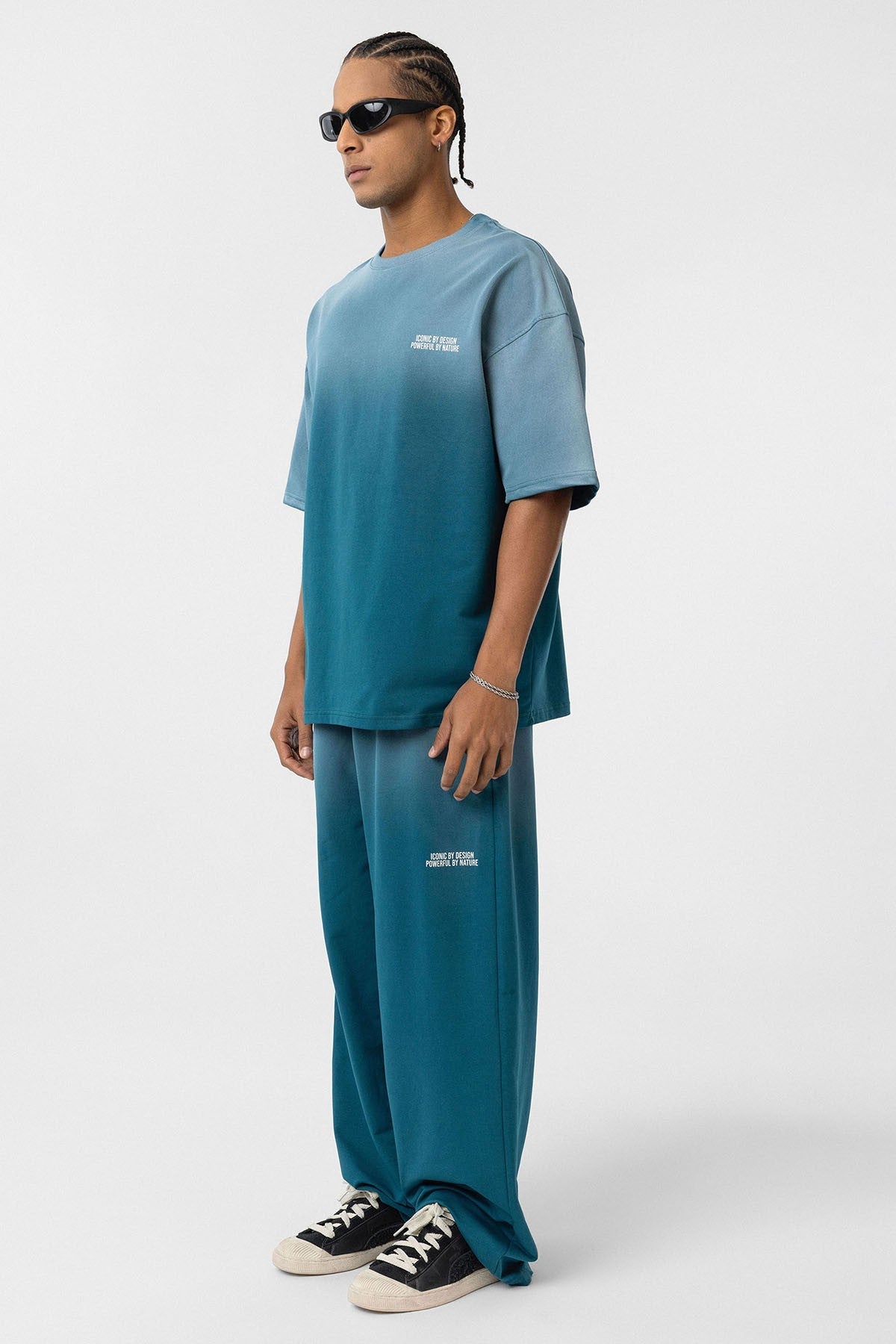 Oversized Printed Sweatsuit Set (Machine Washable)