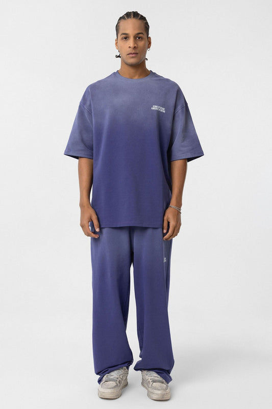 Oversized Printed Sweatsuit Set (Machine Washable)
