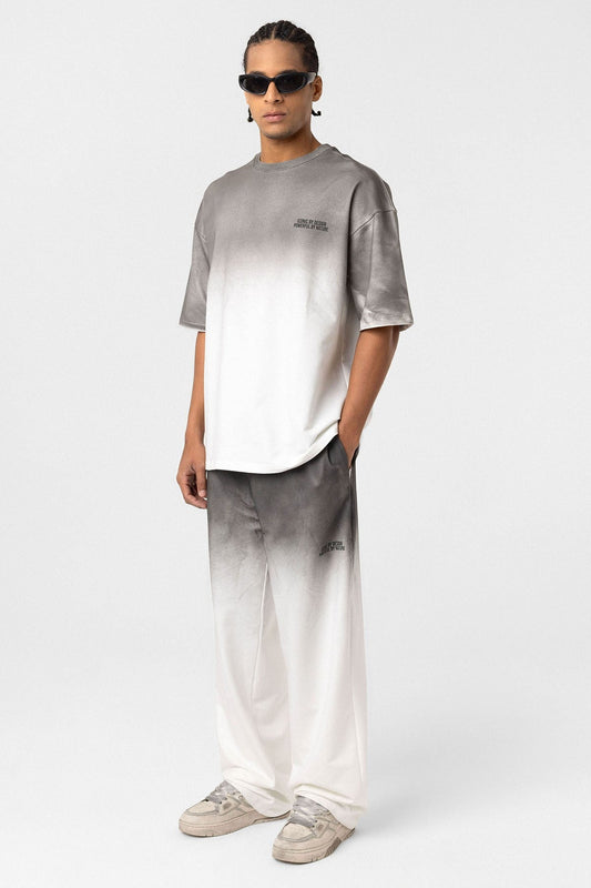 Oversized Printed Sweatsuit Set (Machine Washable)