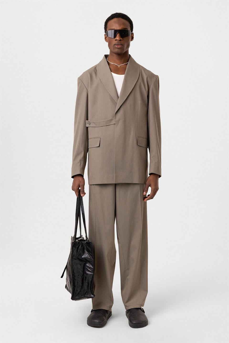 Oversized Belted Suit