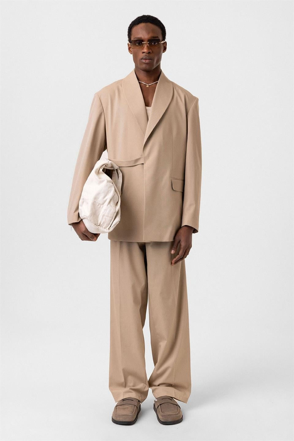Oversized Belted Suit