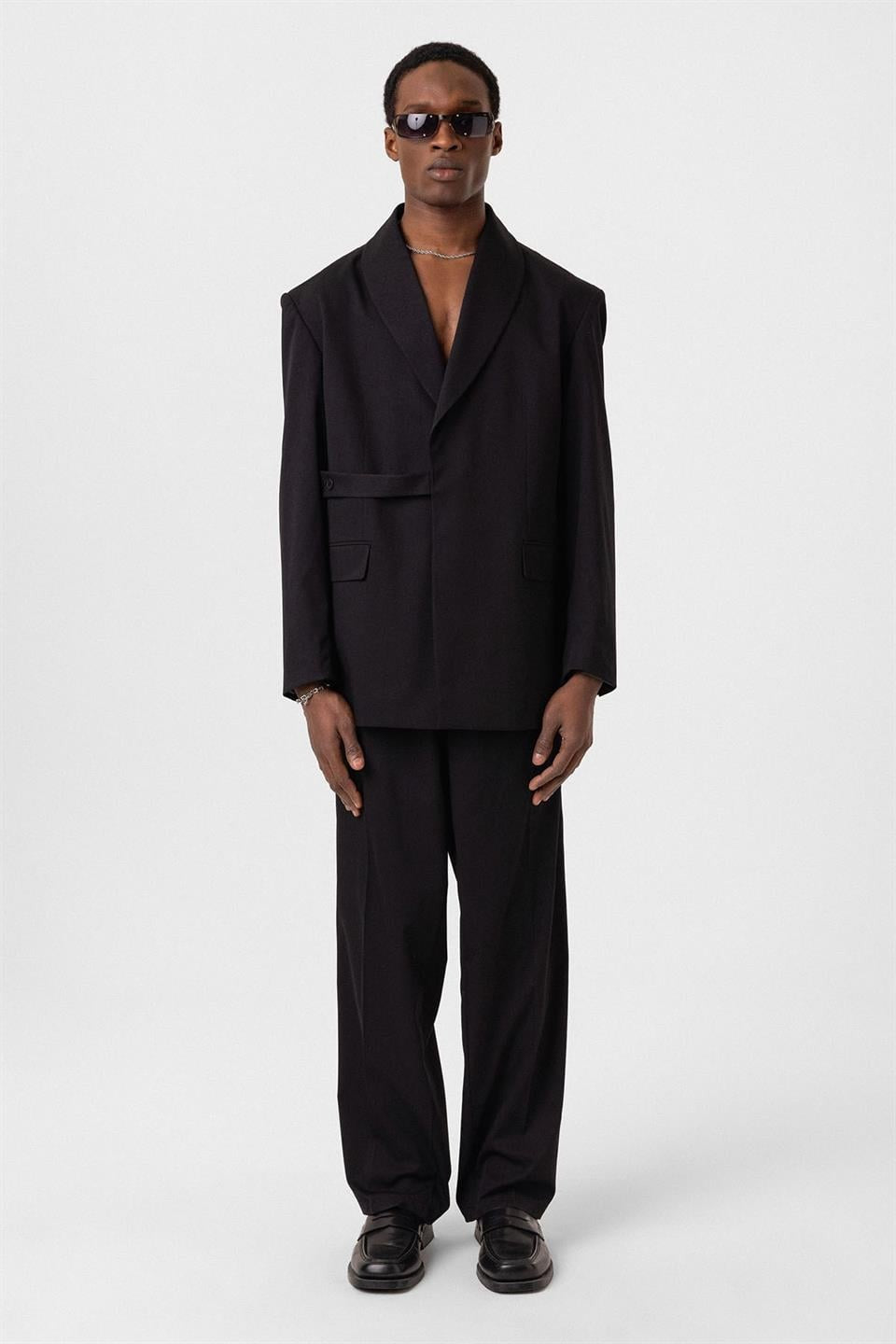 Oversized Belted Suit