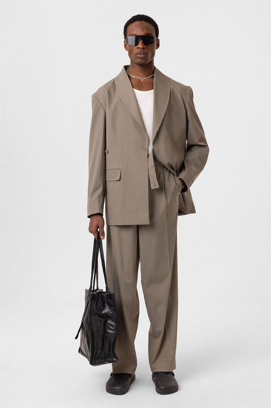 Oversized Belted Suit