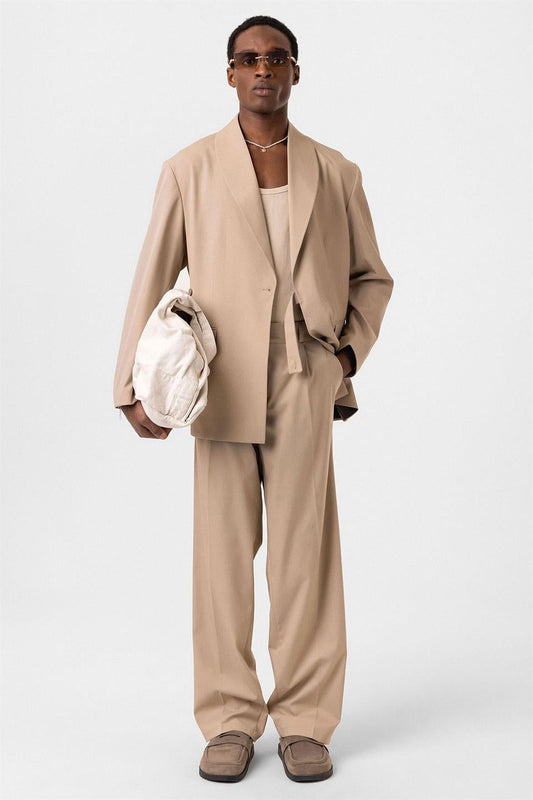 Oversized Belted Suit