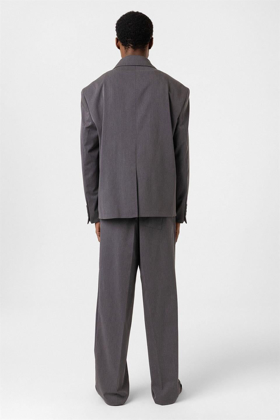 Single-Button Oversized Suit