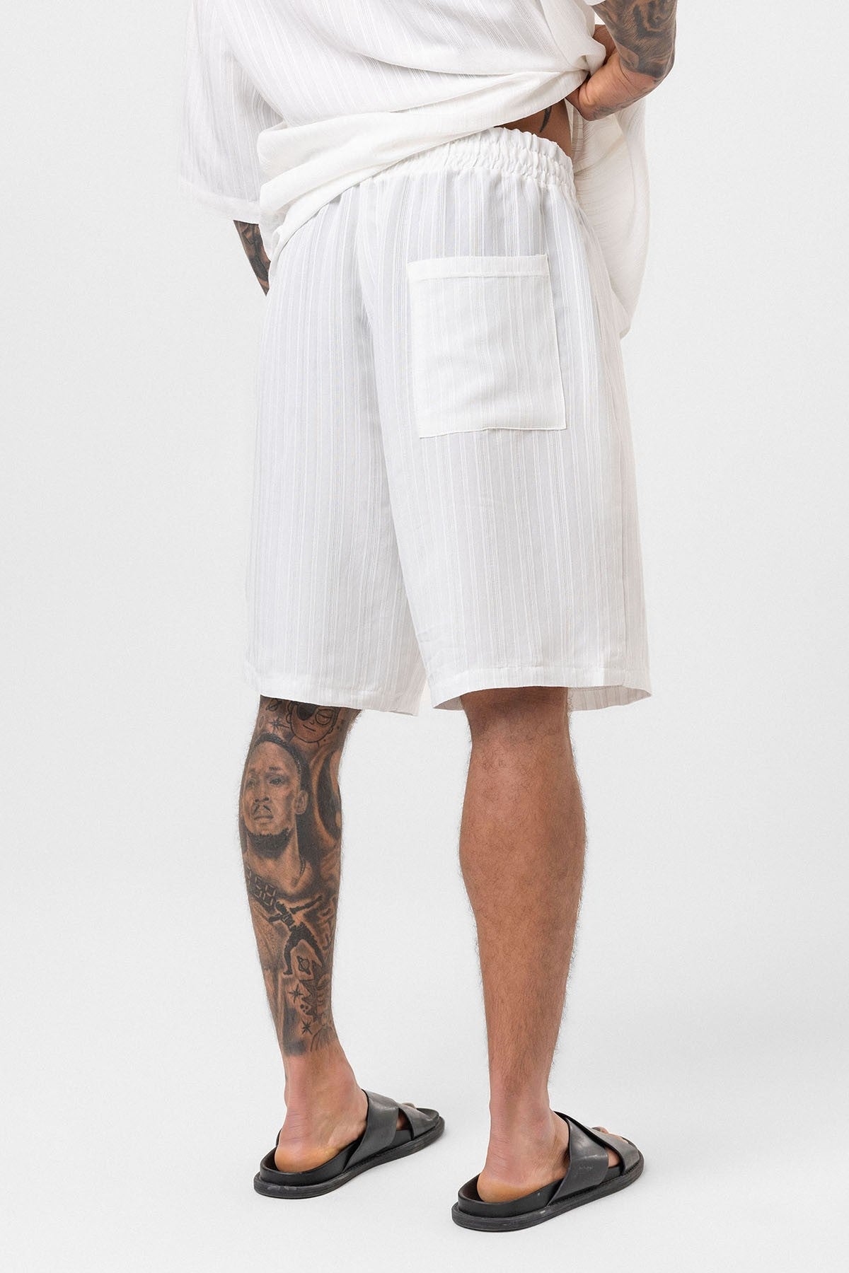Oversized Modal Fabric Shorts and Shirt Set