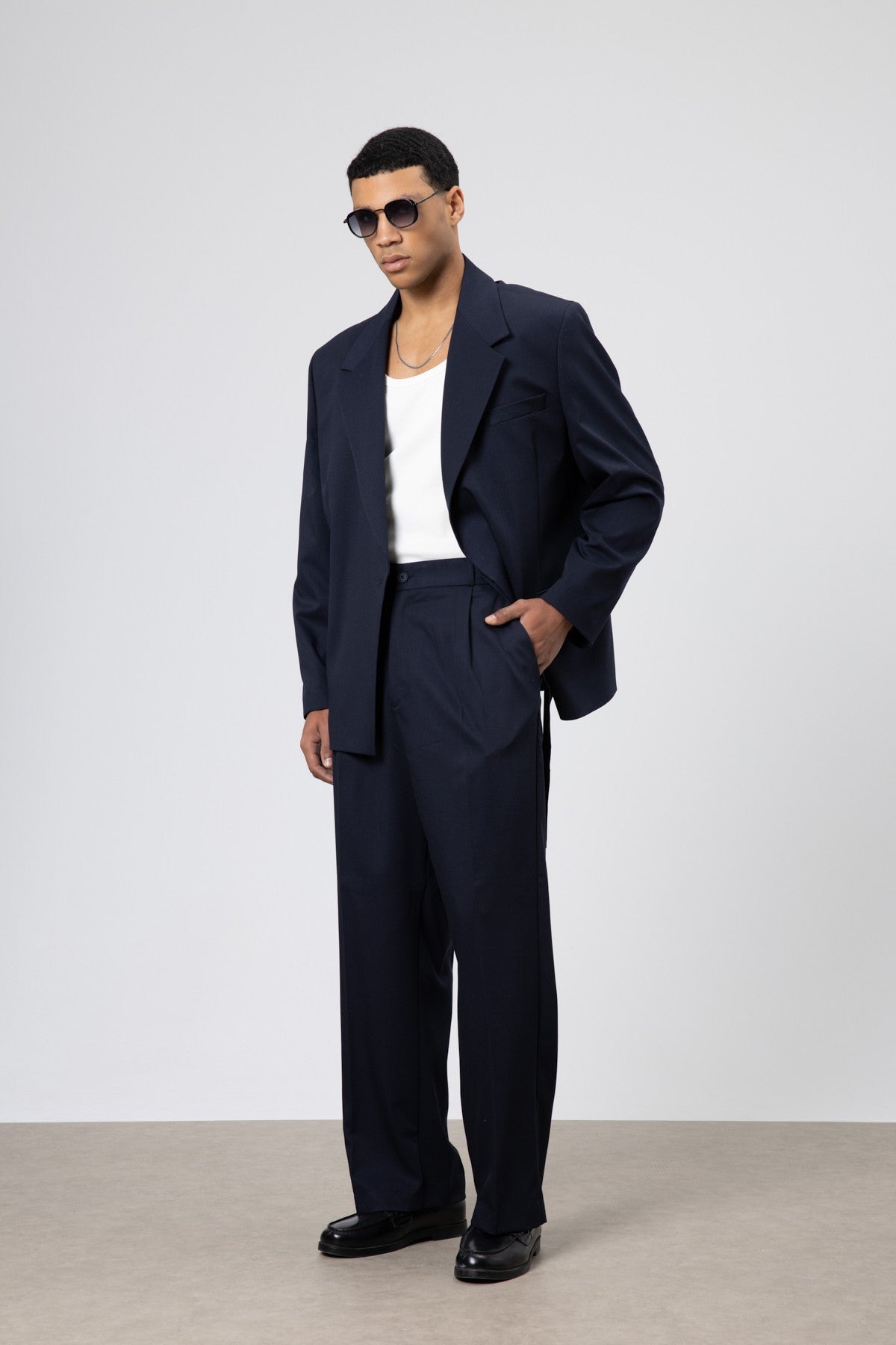 Oversized Belted Suit