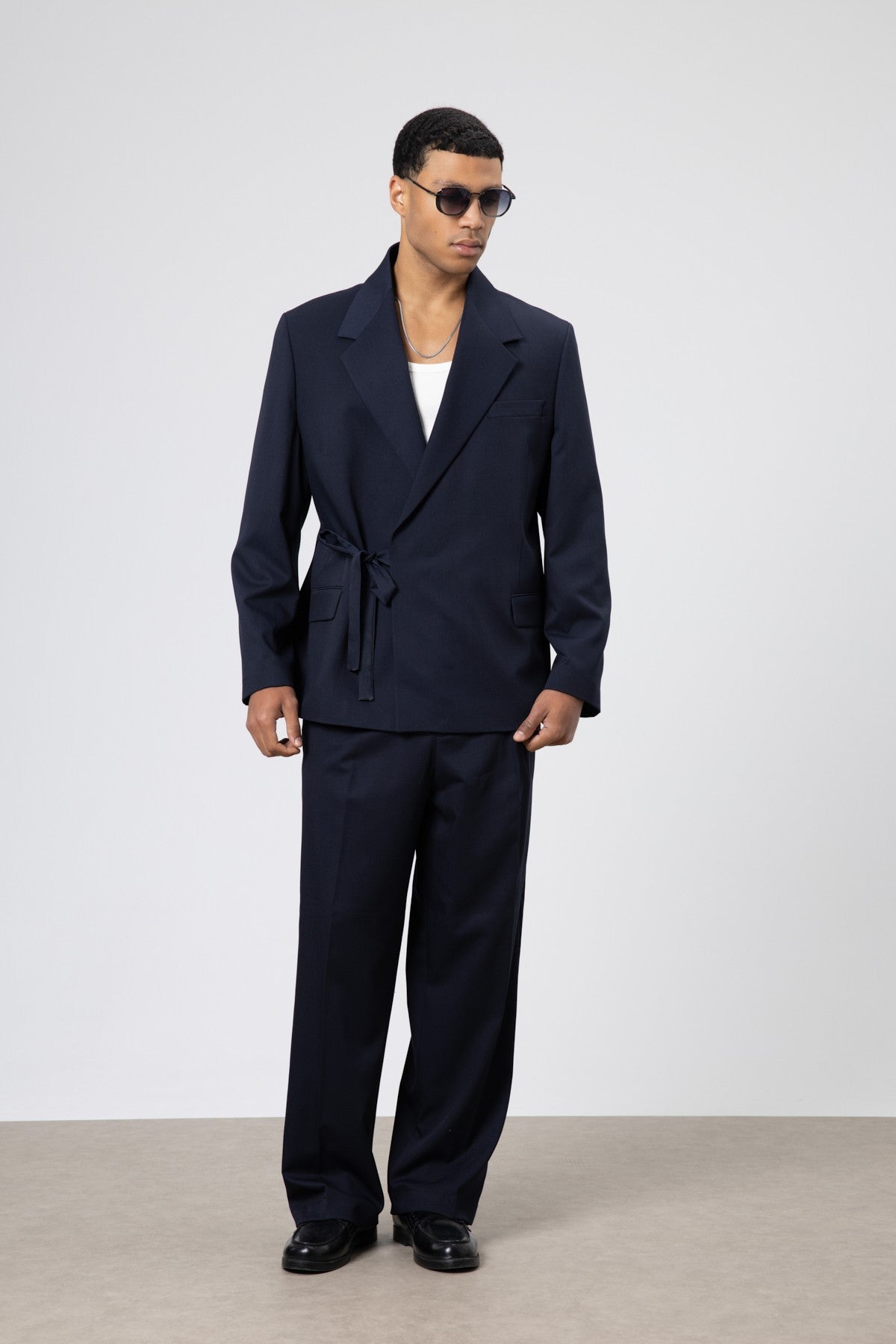 Oversized Belted Suit
