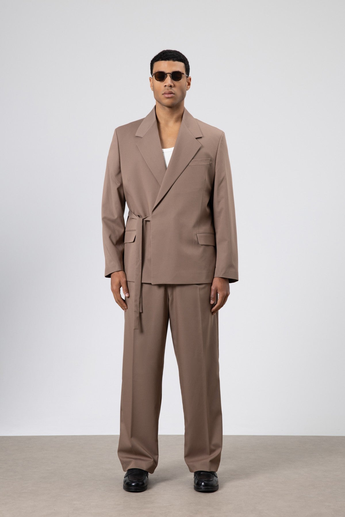 Oversized Belted Suit