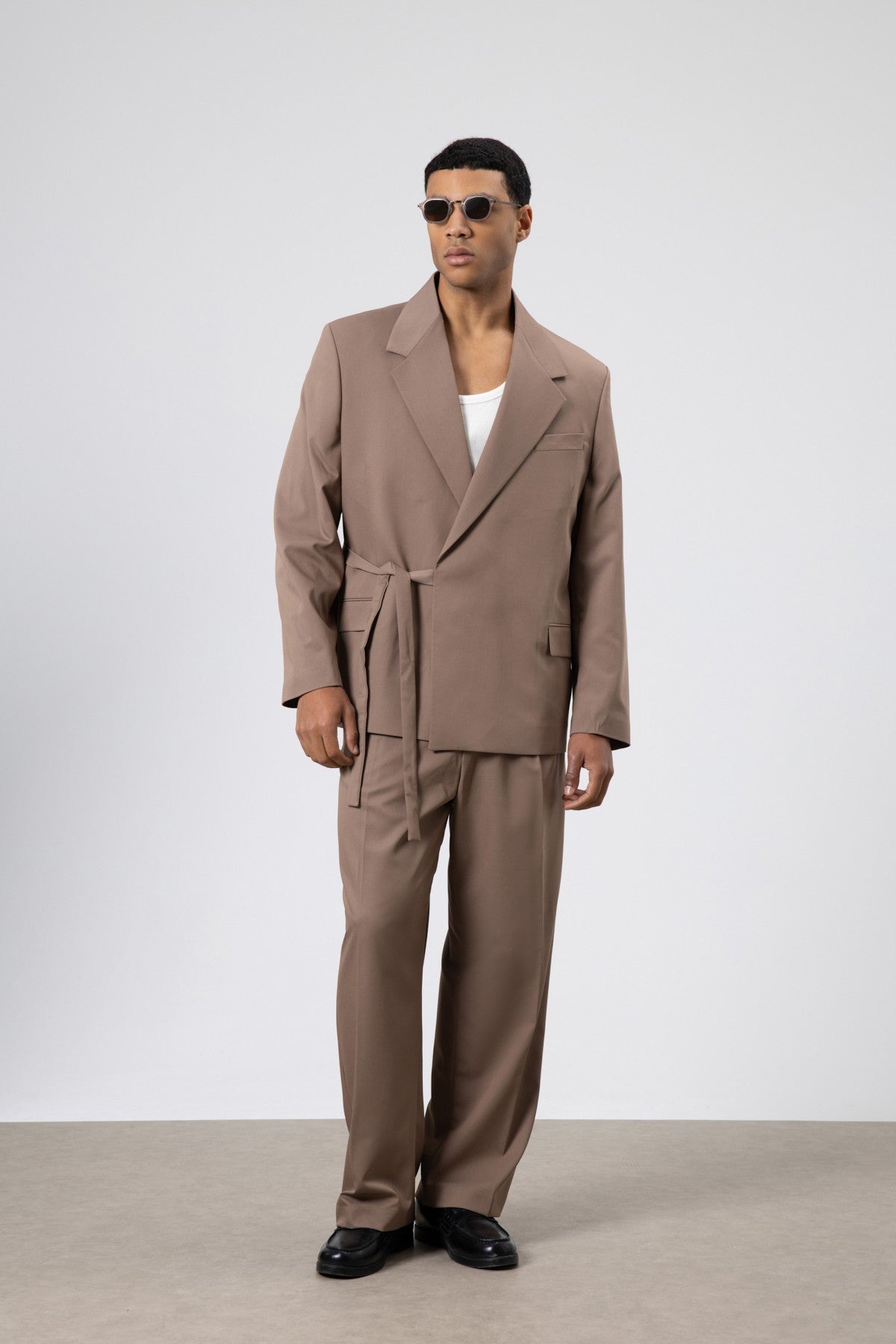 Oversized Belted Suit