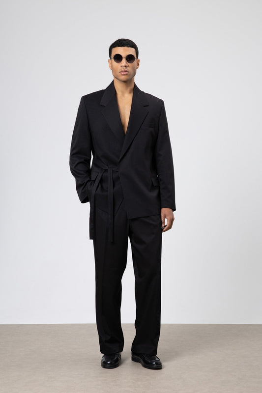 Oversized Belted Suit