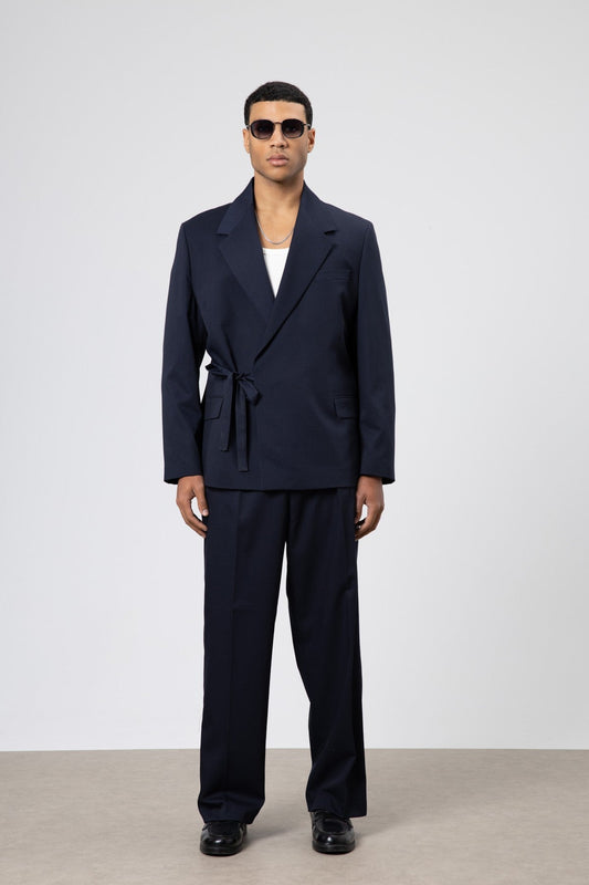 Oversized Belted Suit