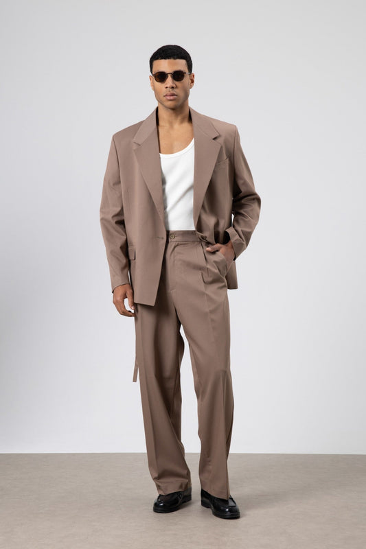 Oversized Belted Suit