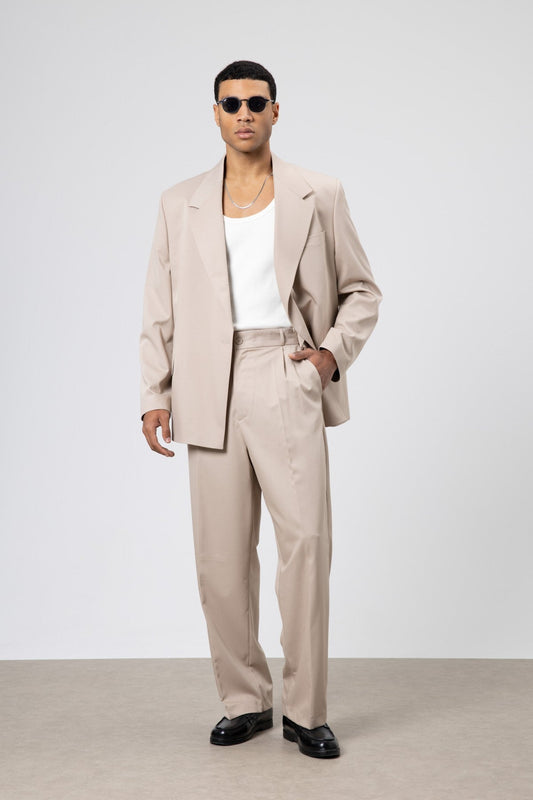Oversized Belted Suit
