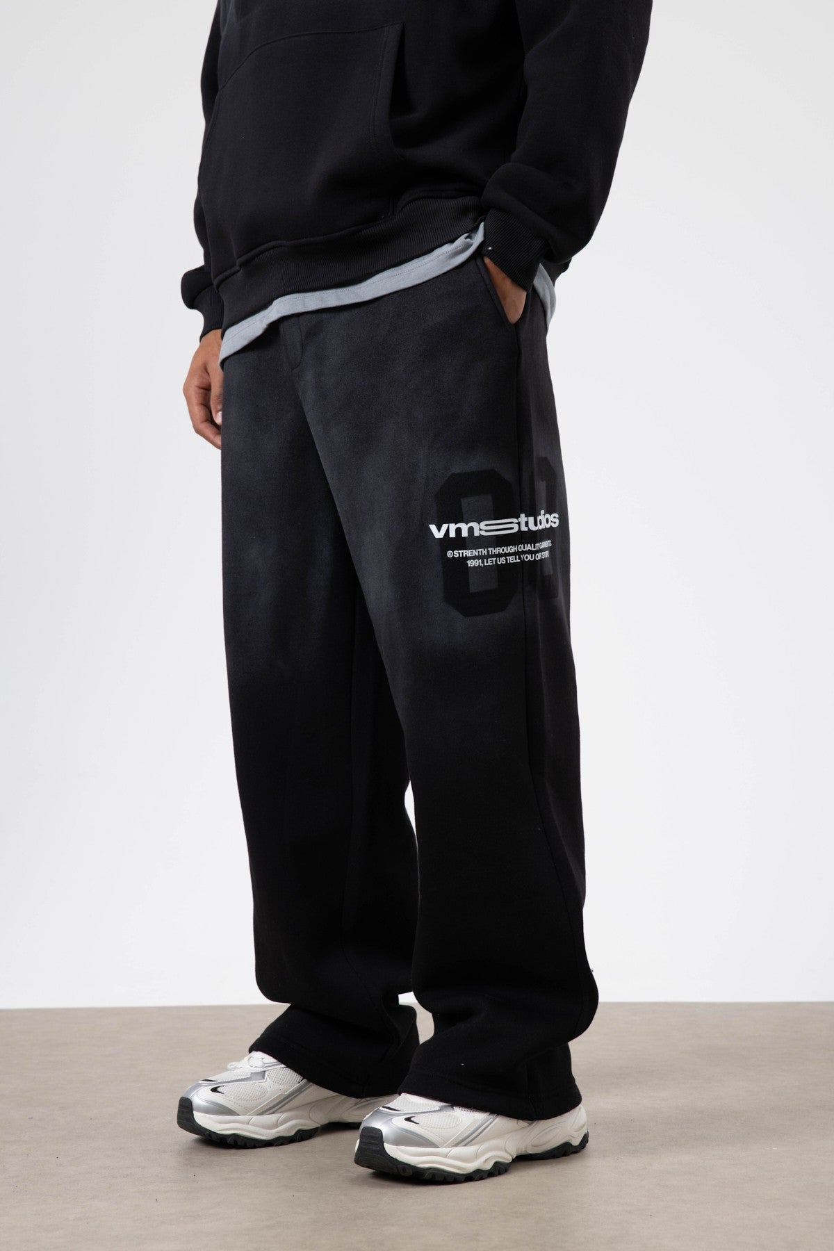 Oversized Printed Sweatsuit Set