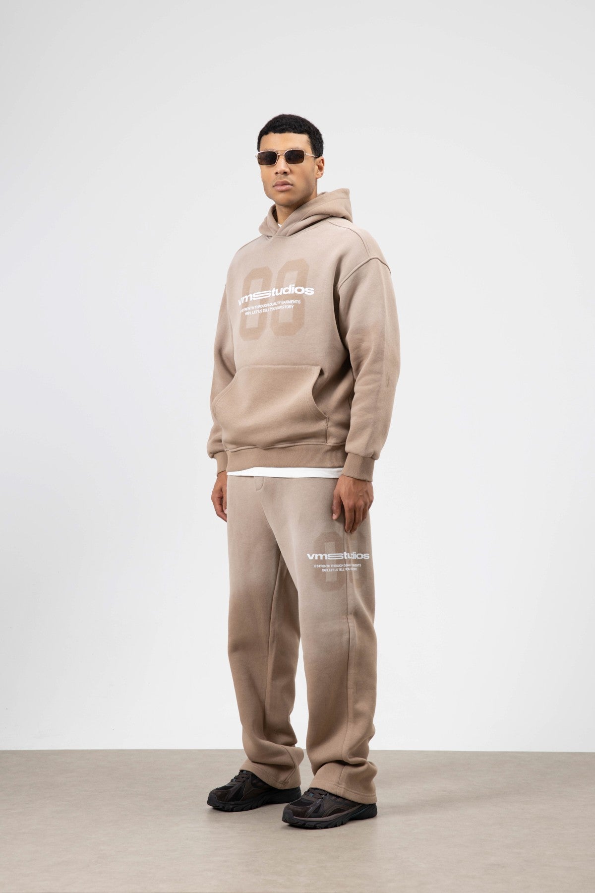 Oversized Printed Sweatsuit Set