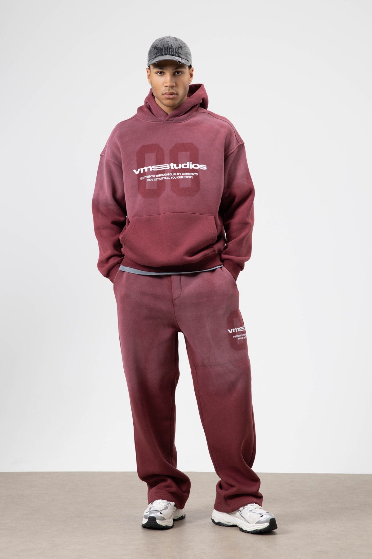 Oversized Printed Sweatsuit Set