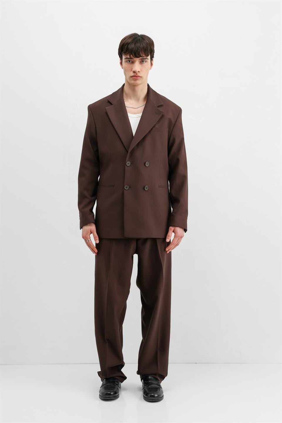 Oversized Double-Breasted Suit