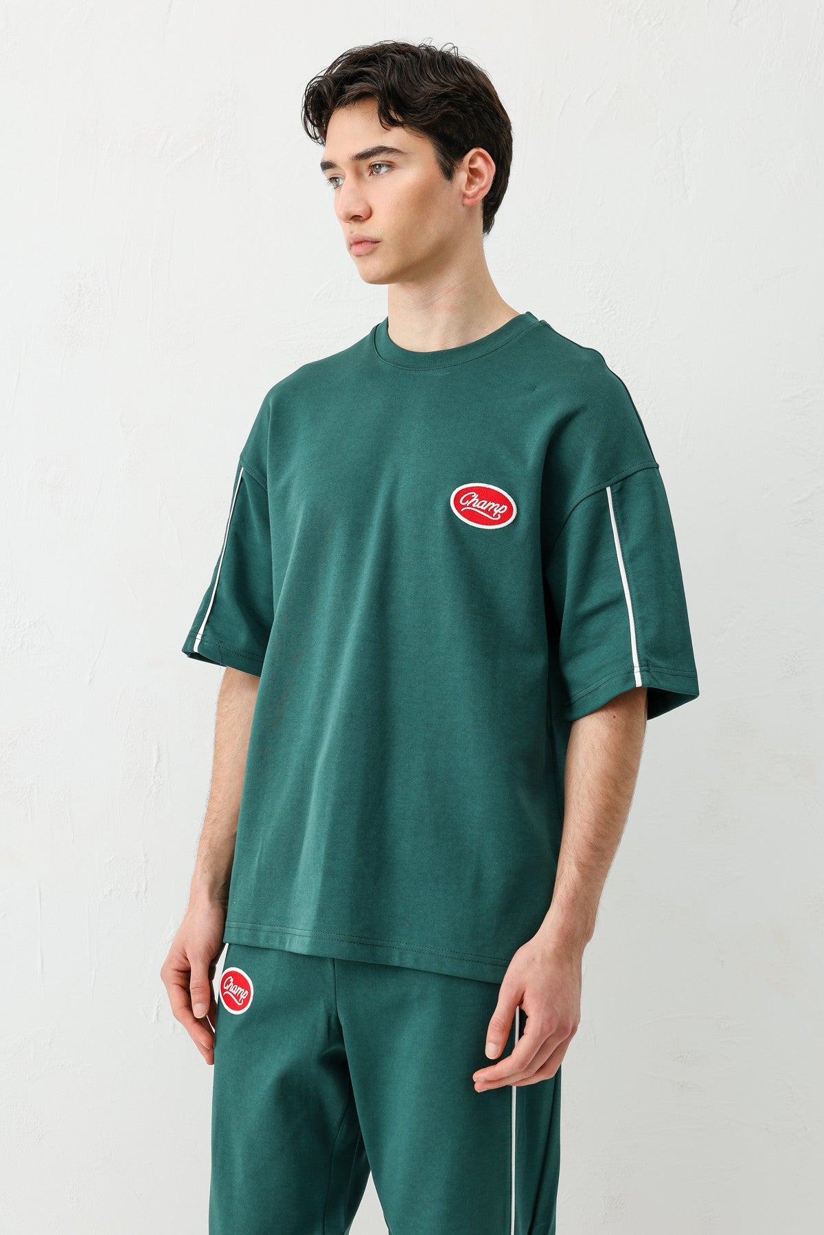 Oversized Champ-Printed Sweatsuit Set