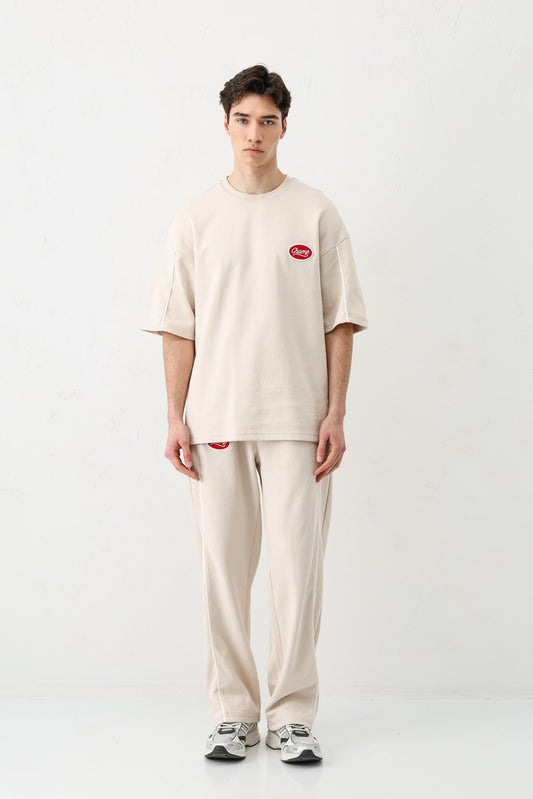 Oversized Champ-Printed Sweatsuit Set
