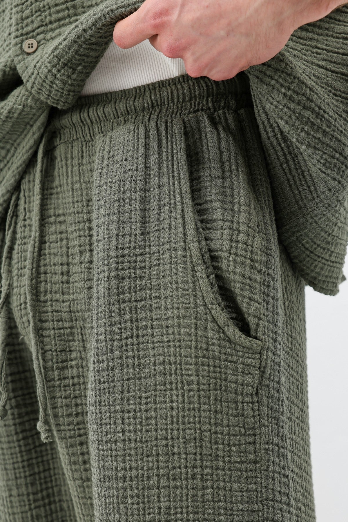 Muslin Fabric, Relaxed Fit Linen Set