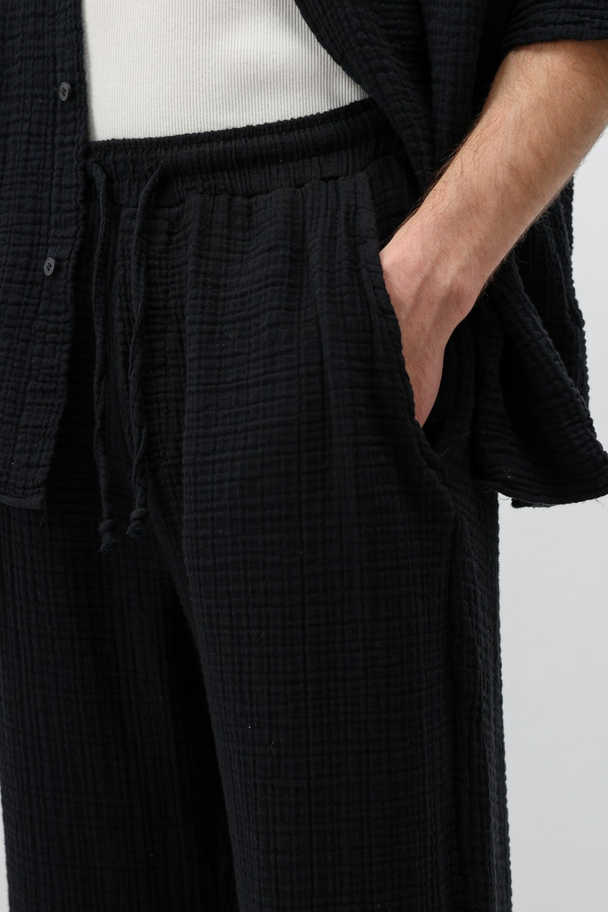 Muslin Fabric, Relaxed Fit Linen Set