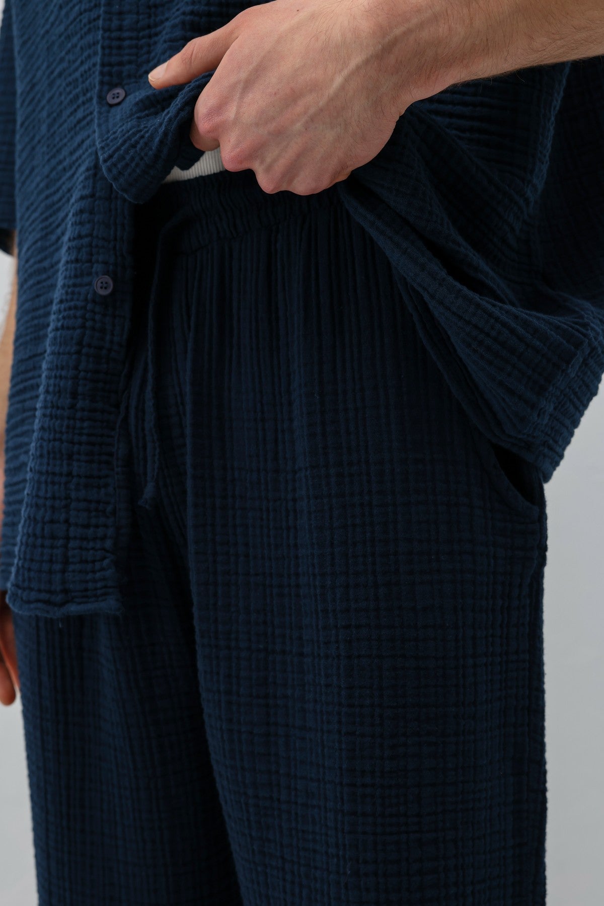 Muslin Fabric, Relaxed Fit Linen Set