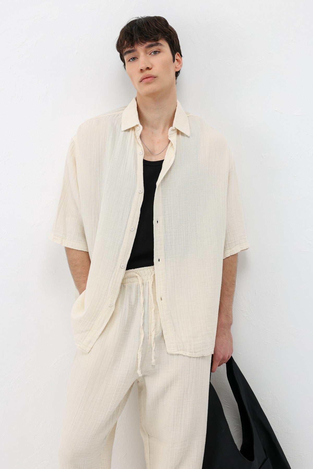 Muslin Fabric, Relaxed Fit Linen Set