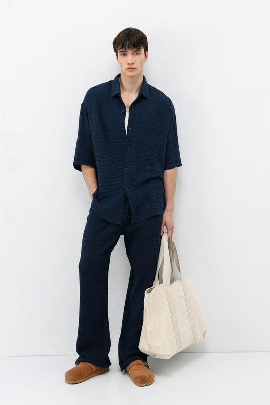 Muslin Fabric, Relaxed Fit Linen Set