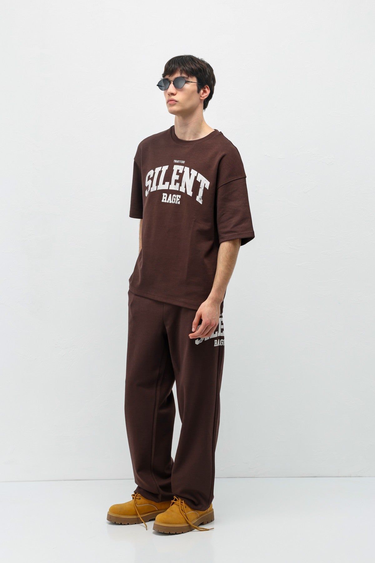 Oversized Printed Sweatsuit Set V90-27