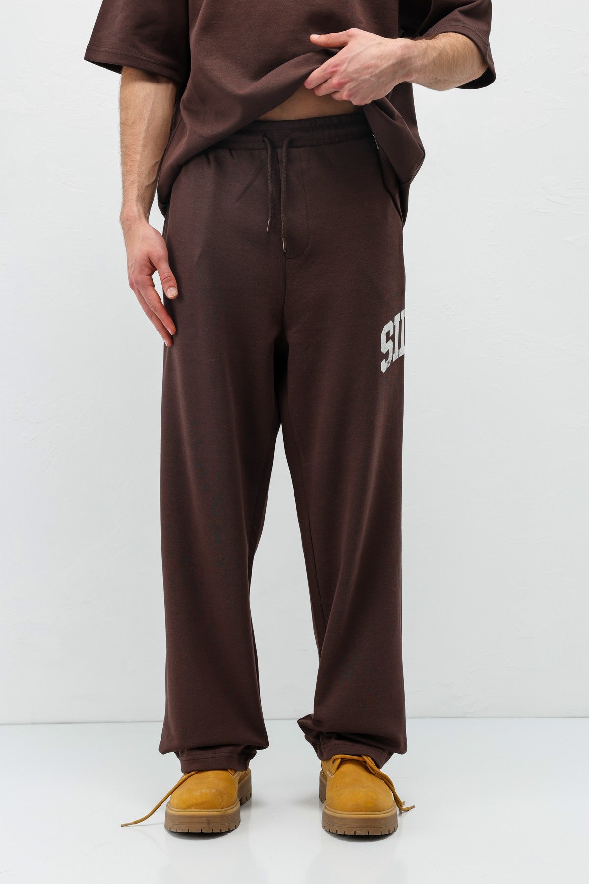 Oversized Printed Sweatsuit Set V90-27