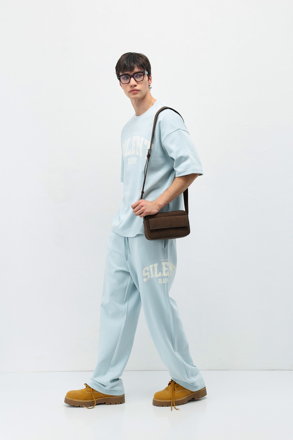 Oversized Printed Sweatsuit Set V90-27