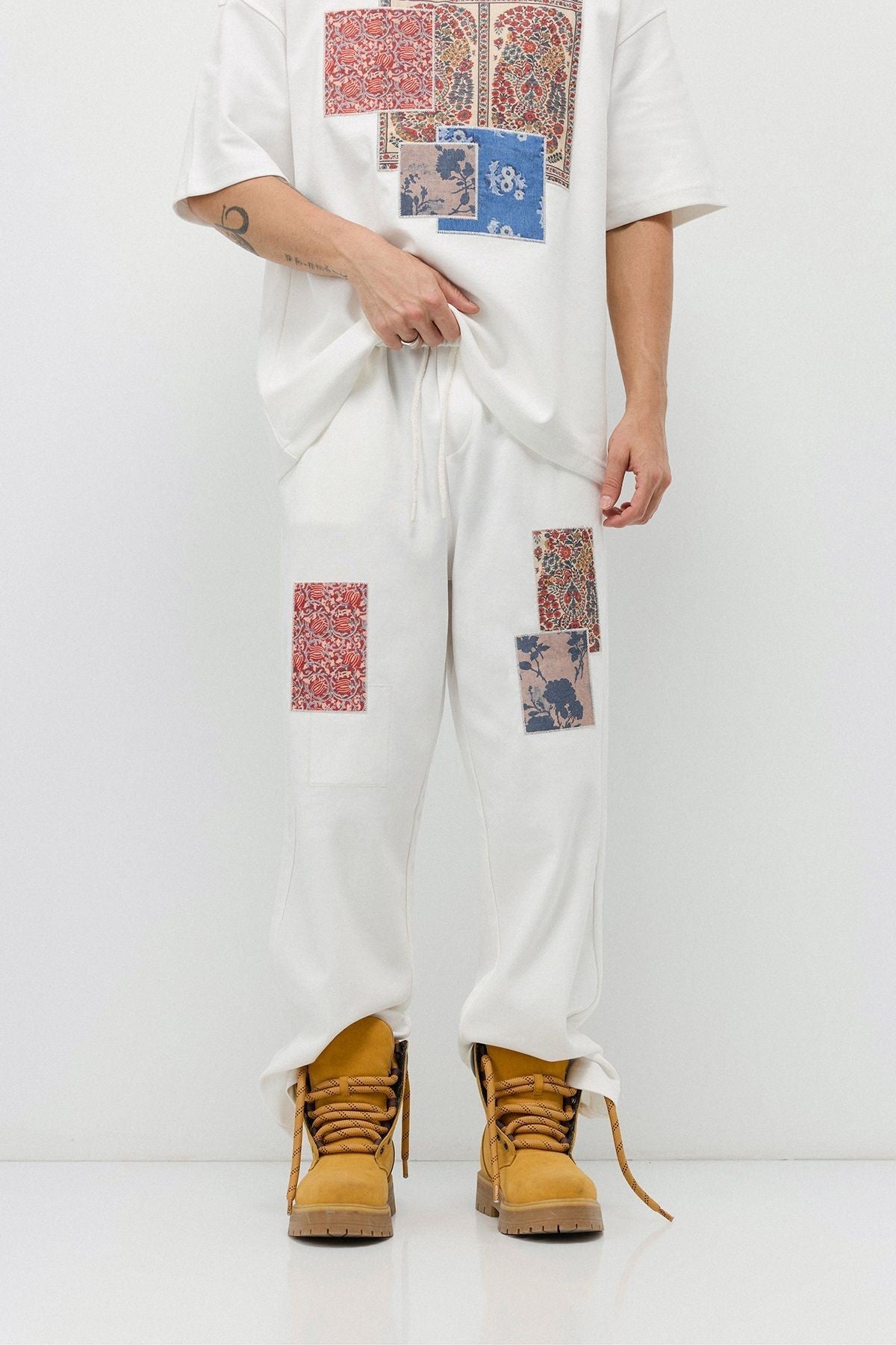 Oversized Printed Sweatsuit Set