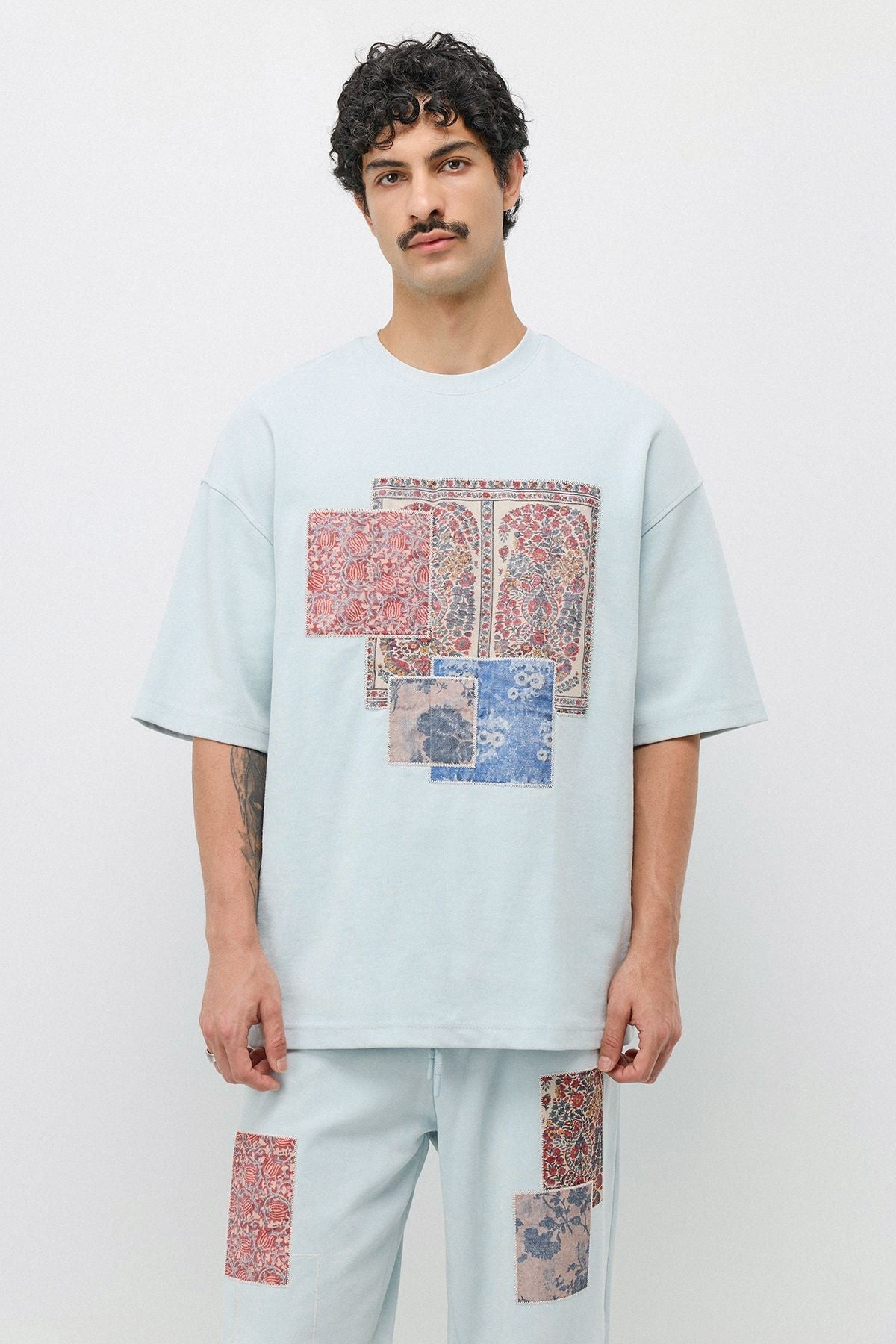 Oversized Printed Sweatsuit Set