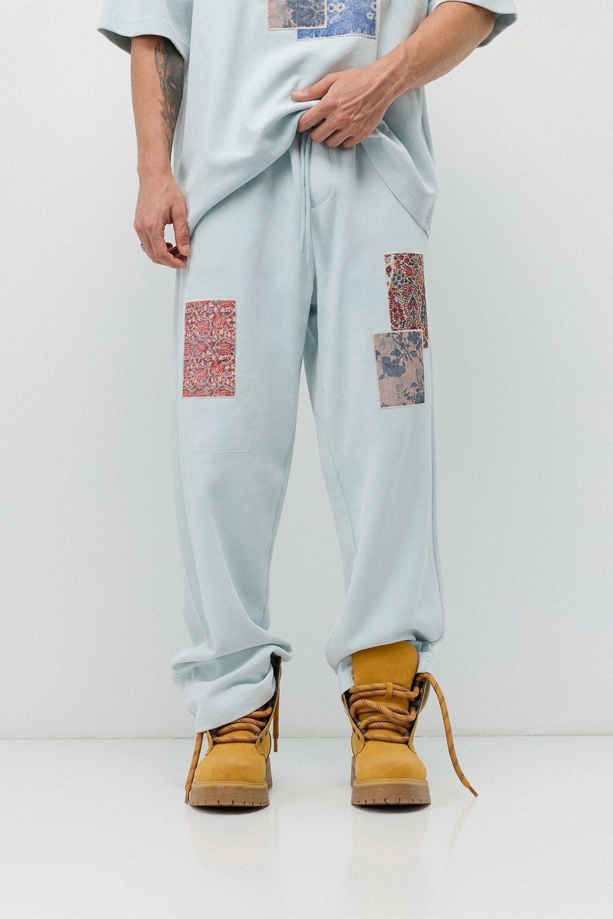 Oversized Printed Sweatsuit Set