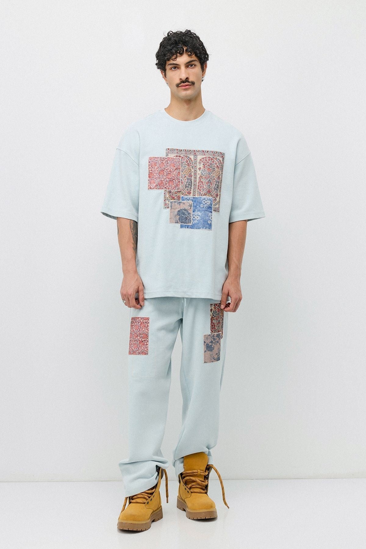 Oversized Printed Sweatsuit Set