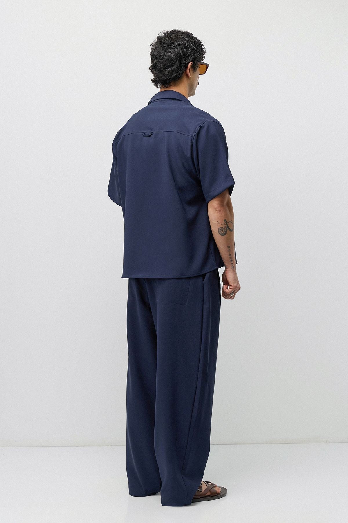 Relaxed-Fit Oversized Shirt and Pants Set