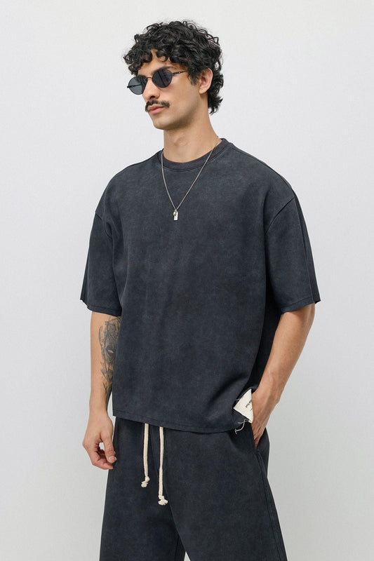Oversized T-Shirt and Shorts Set (Pre-Washed)