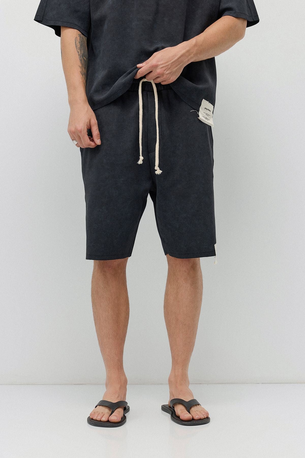 Oversized T-Shirt and Shorts Set (Pre-Washed)