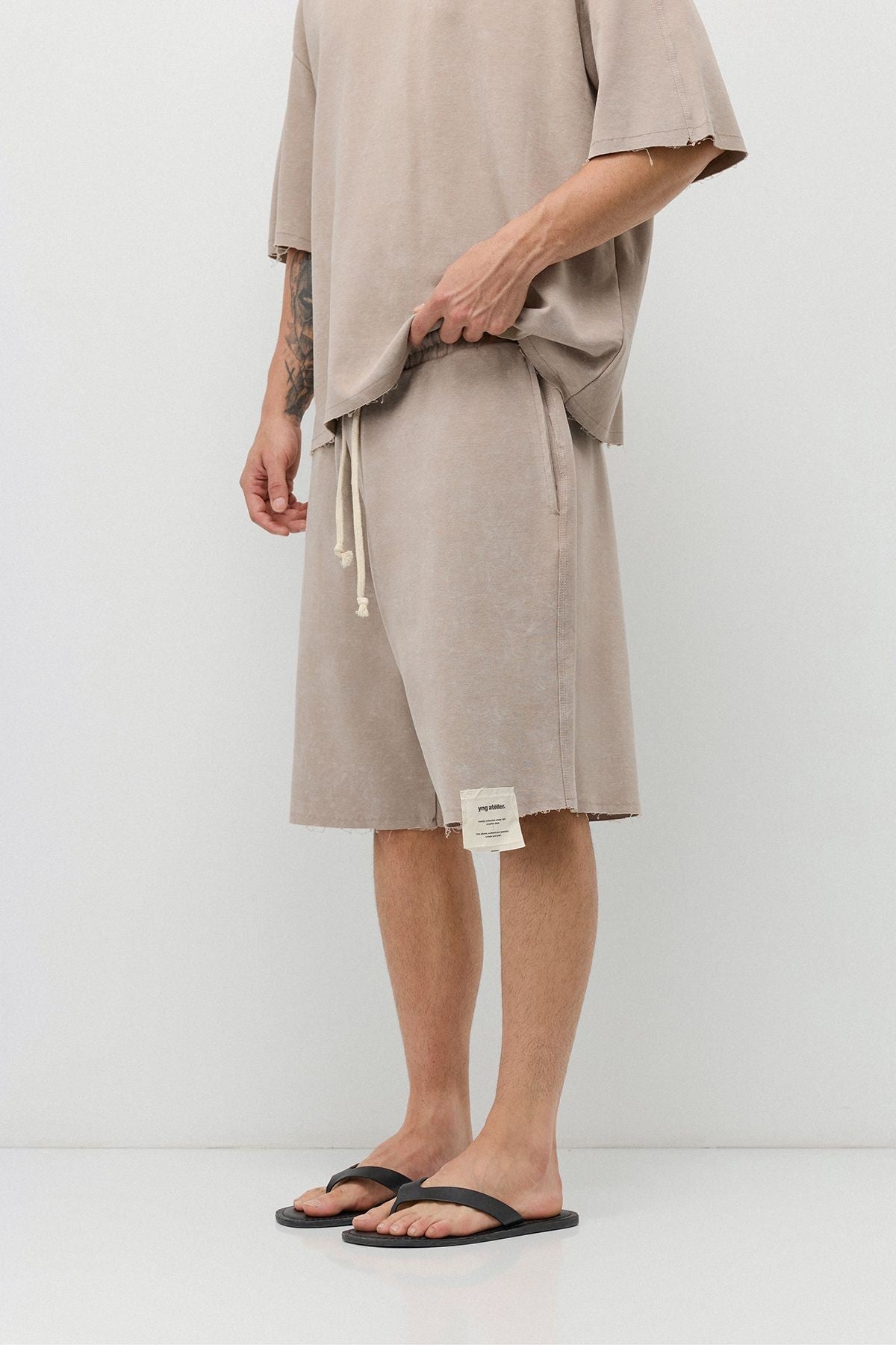 Oversized T-Shirt and Shorts Set (Pre-Washed)