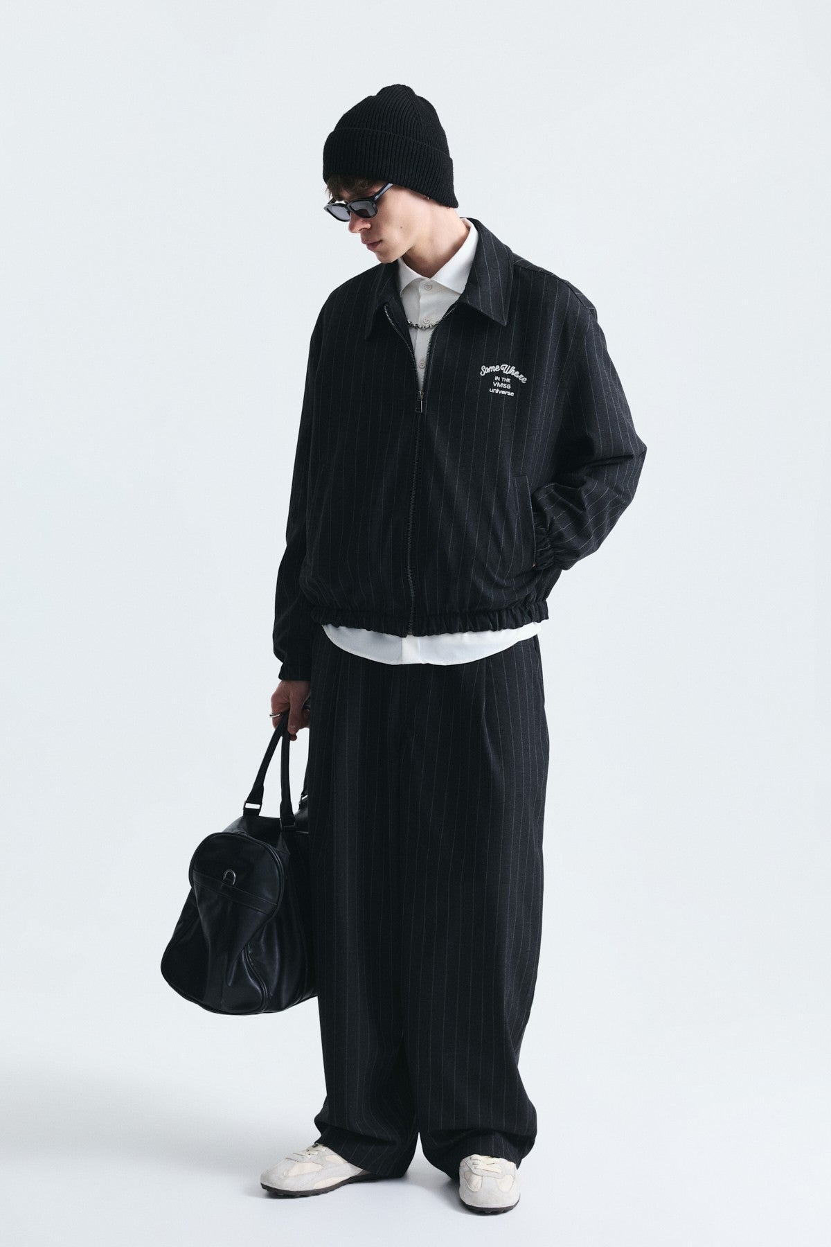 Oversized Striped Jacket Set