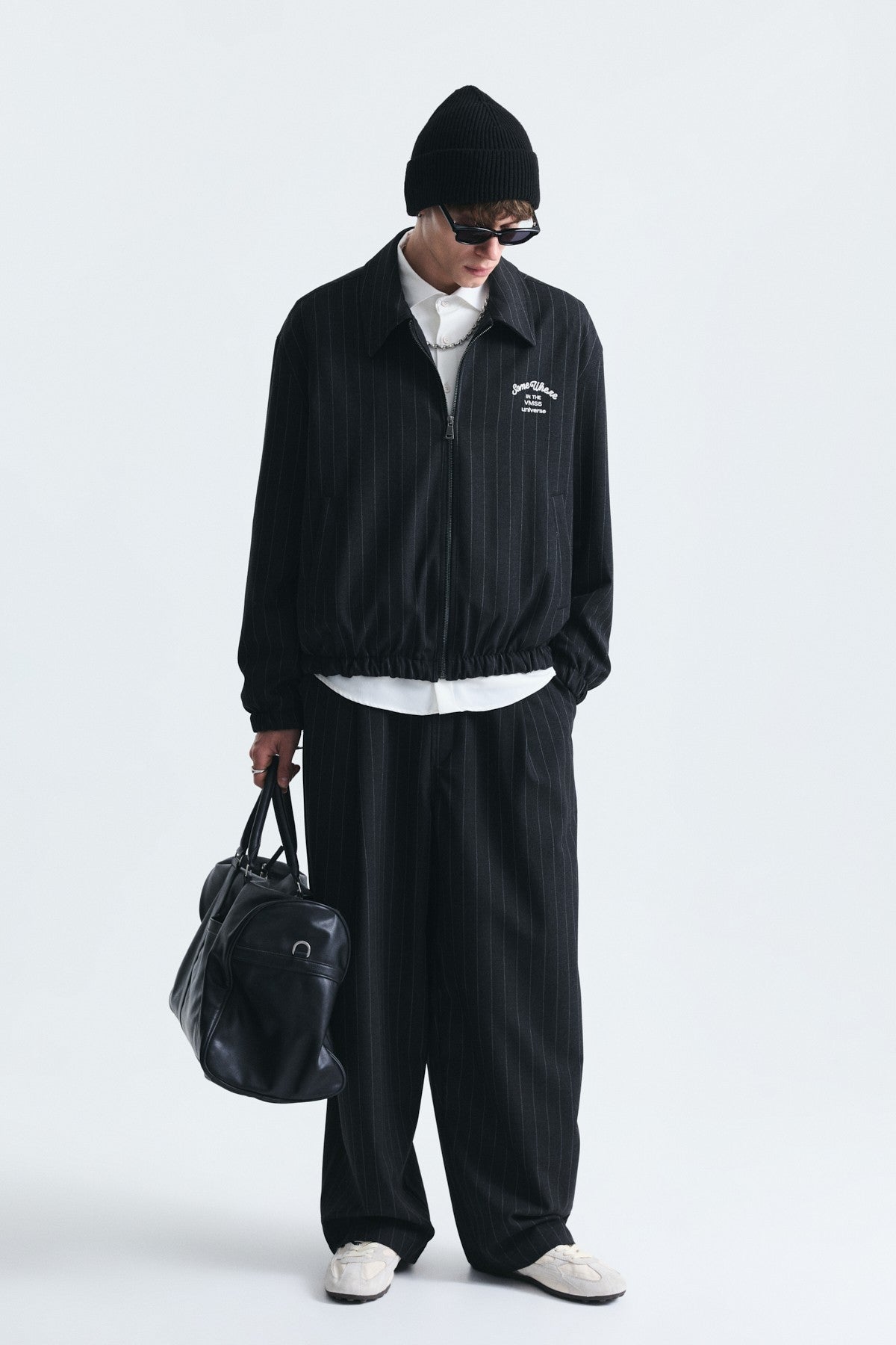 Oversized Striped Jacket Set