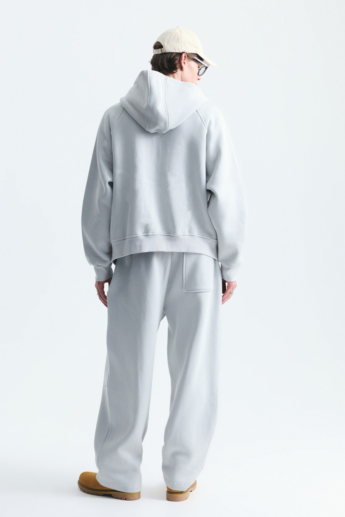 Oversized Clip-Front Sweatshirt Set