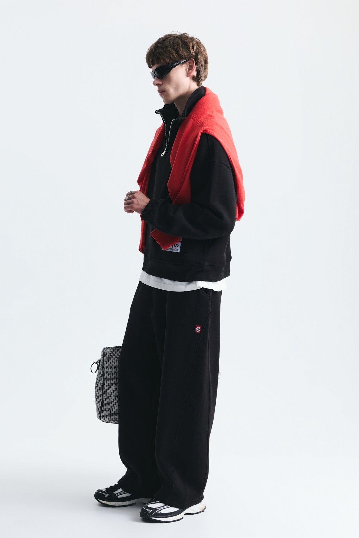 Half-Zip Barrel-Fit Sweatsuit Set