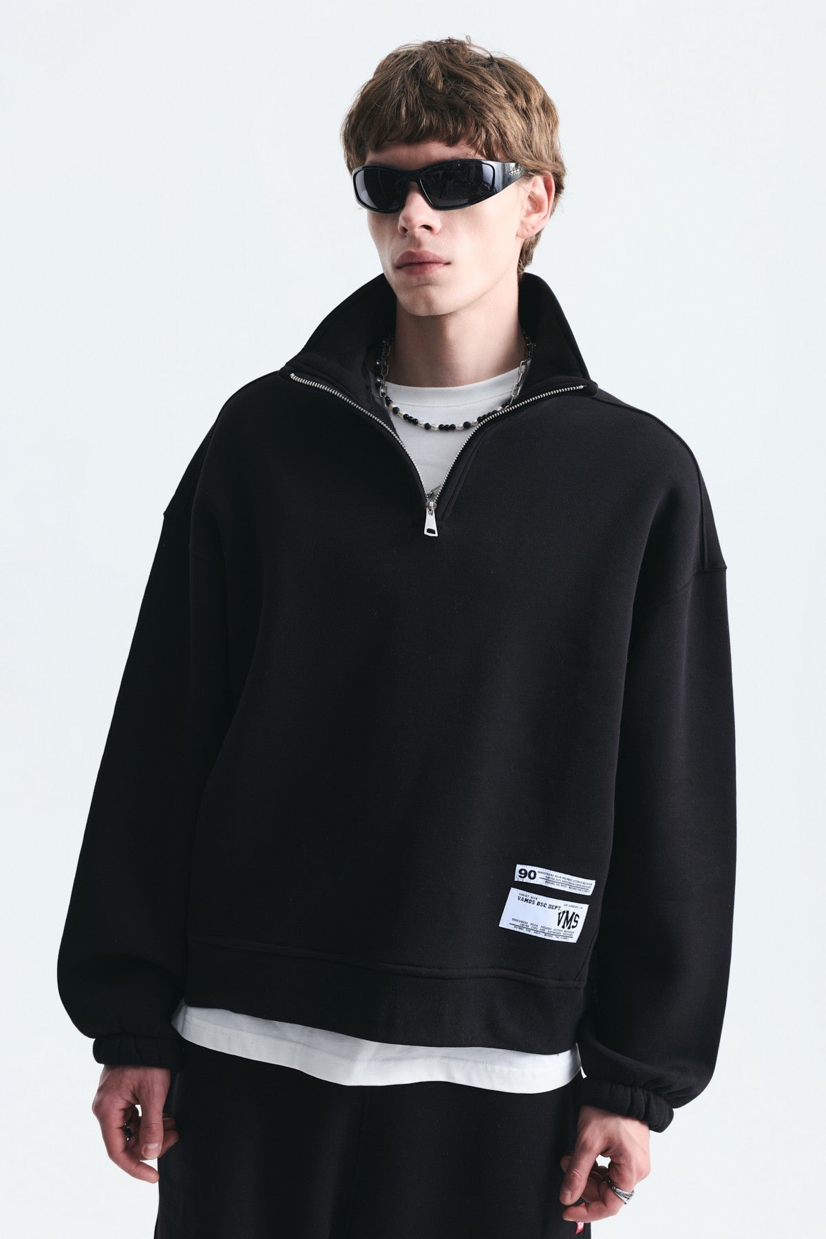 Half-Zip Barrel-Fit Sweatsuit Set