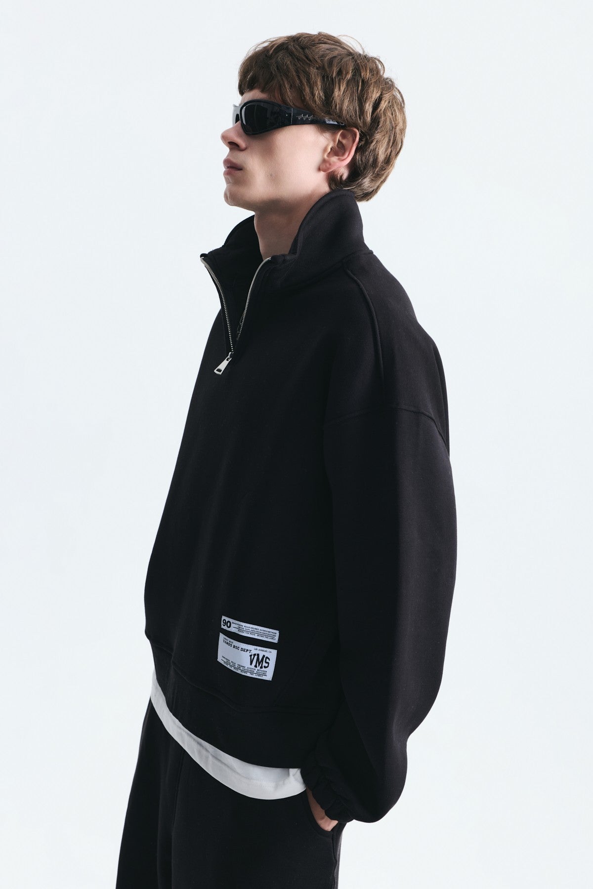 Half-Zip Barrel-Fit Sweatsuit Set