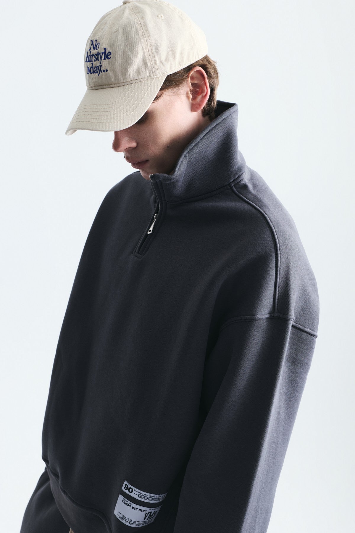Half-Zip Barrel-Fit Sweatsuit Set