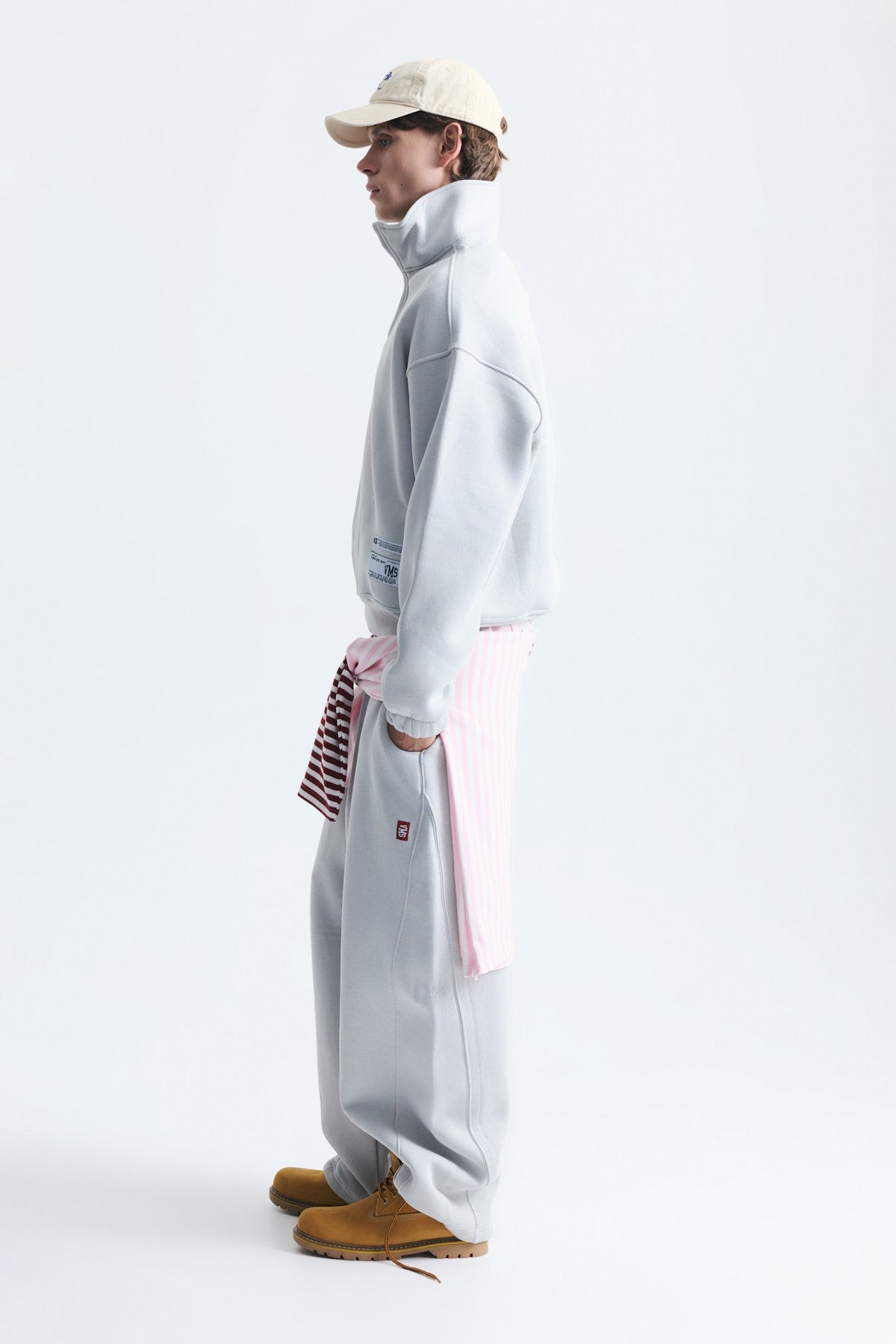 Half-Zip Barrel-Fit Sweatsuit Set